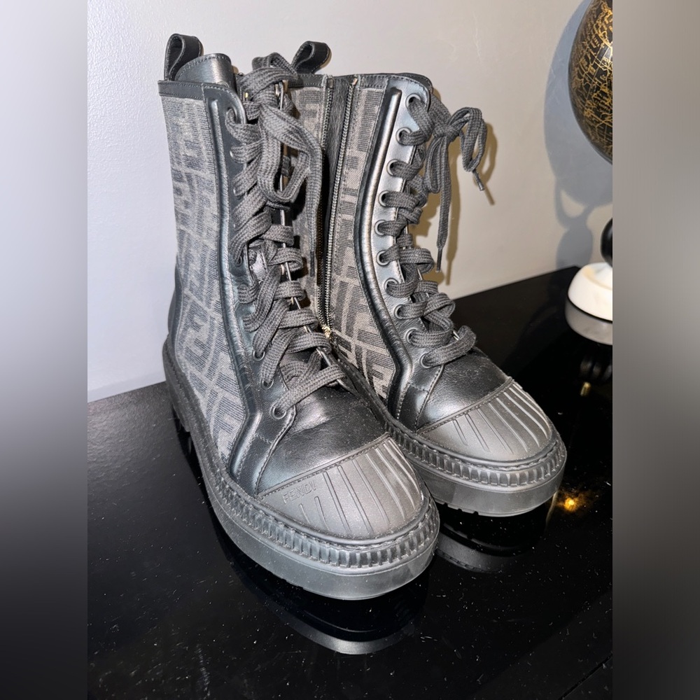 Authentic Fendi Combat Boots